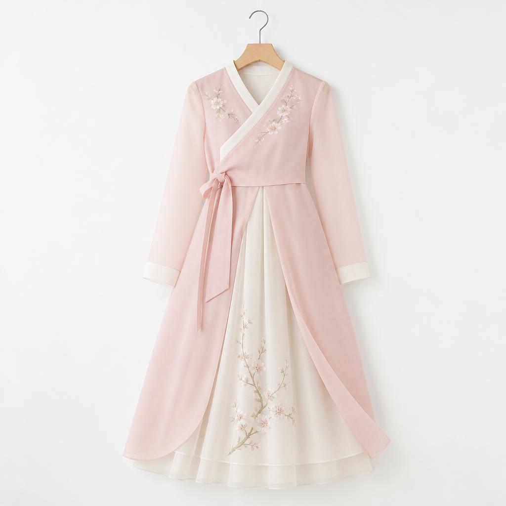 Modern Hanbok Wrap Dress